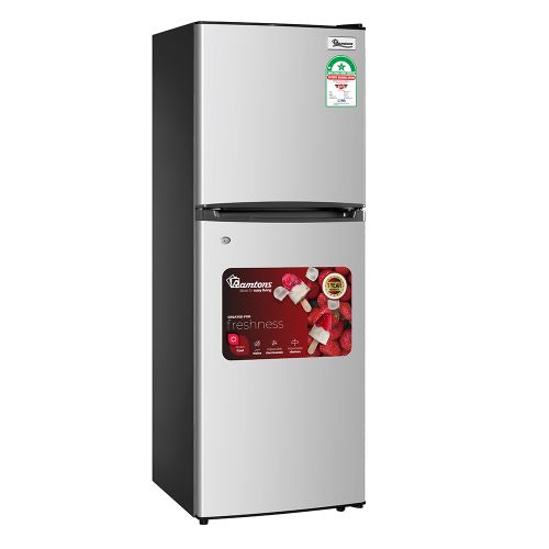 Ramtons RF/203, 2 Door Direct Cool Fridge, 128 Litres - Silver(1YR WRTY)