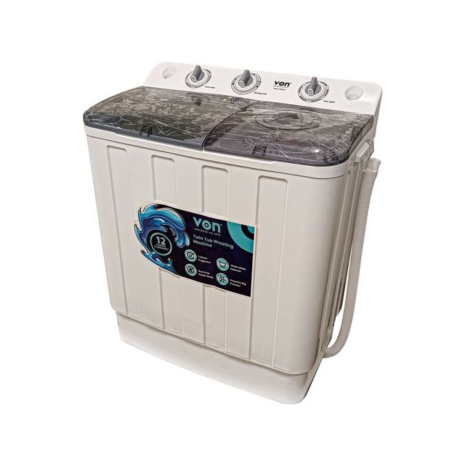 VON VALS-75BWY Twin Tub Washing Machine - 7.5Kg (1YR WRTY)