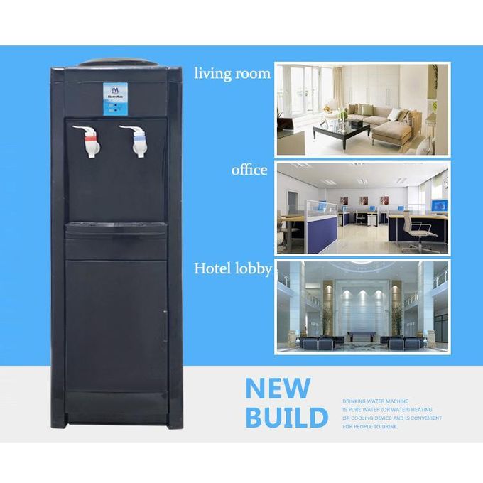 Em Water Dispenser Hot And Normal With Storage Cabinet Black Dispenser WD02 (1YR WRTY)