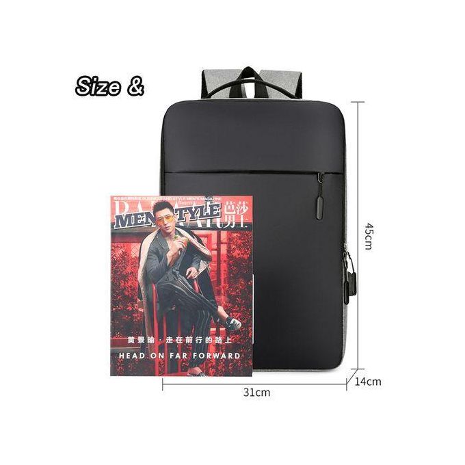 STY 15.6" Notebook Computer Bag Men Business Backpack Rucksacks - Grey