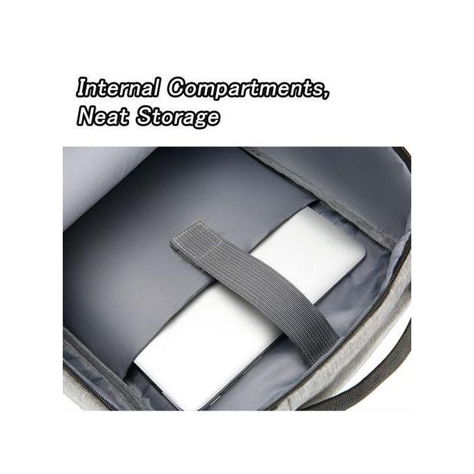 STY 15.6" Notebook Computer Bag Men Business Backpack Rucksacks - Grey