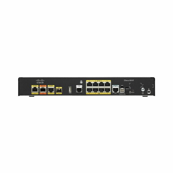 Cisco C891F-K9 Integrated Services Router- 2 WAN connectivity options – Gigabit Ethernet and Fiber.